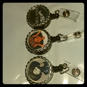 3 African American  black history work badge reels